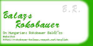 balazs rokobauer business card